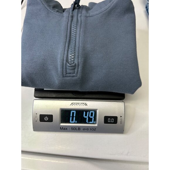 Old Navy Infant Quarter-Zip Pullover Sweatshirt 12-18M Dynamic Fleece Blue - Picture 8 of 8